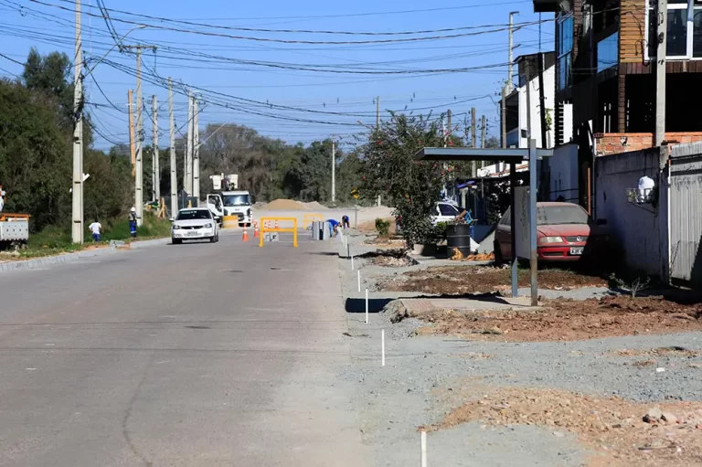 obras de calçamento