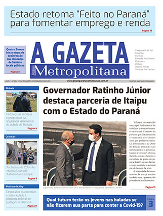 A Gazeta Região Metropolitana</br>Edição 294 2 GAZETA METROPOLITANA ed294 CAPA A Gazeta Região Metropolitana</br>Edição 294