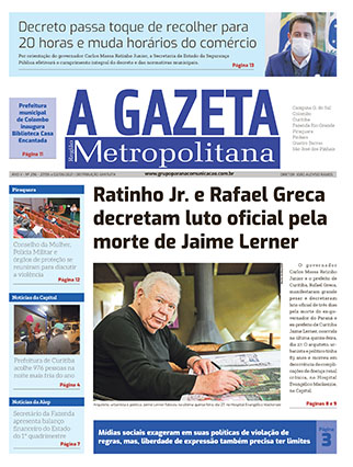 A Gazeta Região Metropolitana</br>Edição 296 1 GAZETA METROPOLITANA ed296 capa A Gazeta Região Metropolitana</br>Edição 296