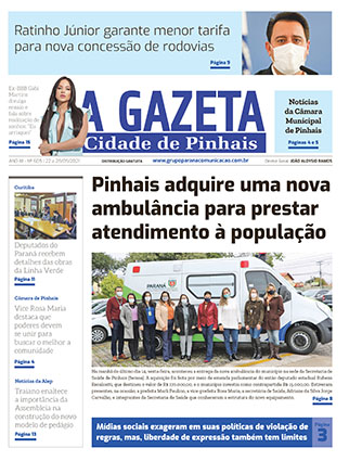 GAZETA PINHAIS MAI3 ed605 capa A Gazeta Cidade de Pinhais</br>Edição 605