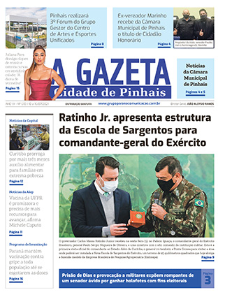 gazeta pinhais ed610 capa A Gazeta Cidade de Pinhais</br>Edição 610