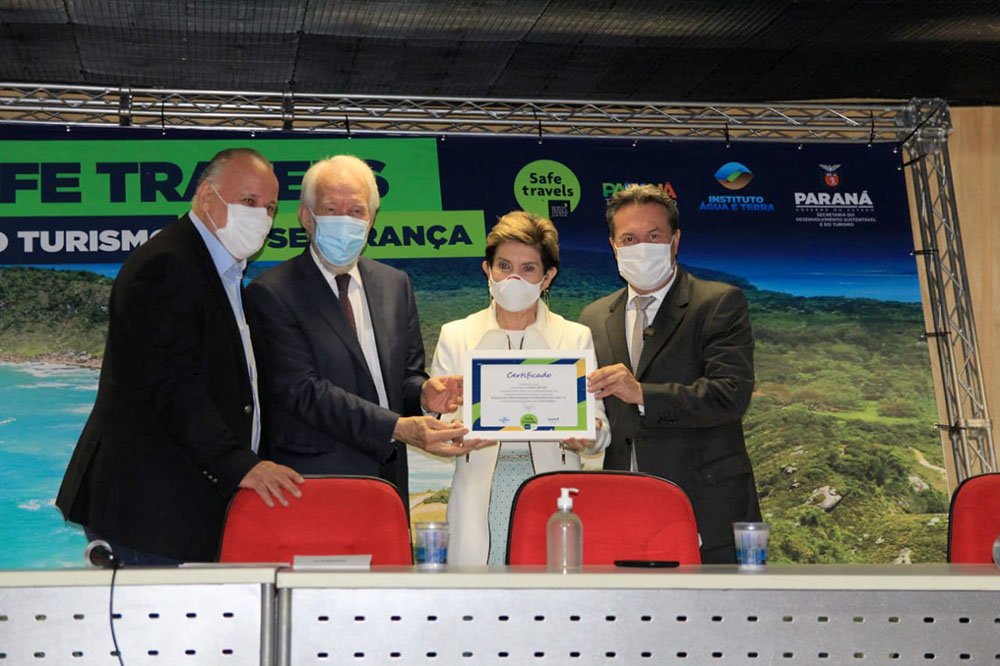 Paraná recebe selo e título de embaixador do turismo seguro em relação à Covid-19 7 turismo seguro
