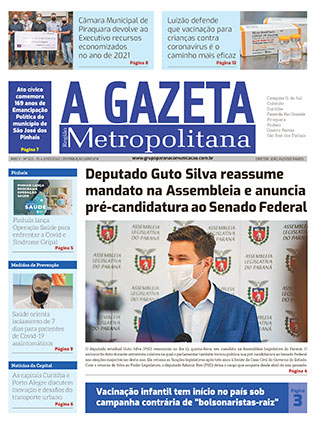 GAZETA METROPOLITANA ed322 capa A Gazeta Região Metropolitana</br>Edição 322