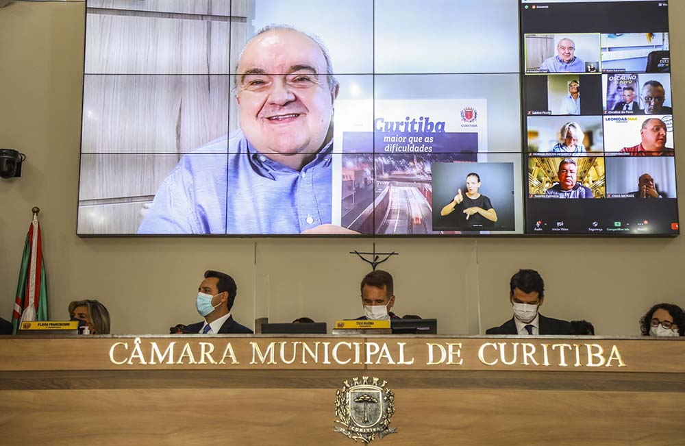 Com mensagem virtual, Rafael Greca participa da abertura do ano legislativo na Câmara dos Vereadores 5 greca camara Com mensagem virtual, Rafael Greca participa da abertura do ano legislativo na Câmara dos Vereadores