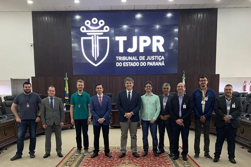 Tribunal de Justiça apresenta estrutura de transmissão on-line para comitiva do TJMG 5 tjpr visita comitiva Tribunal de Justiça apresenta estrutura de transmissão on-line para comitiva do TJMG