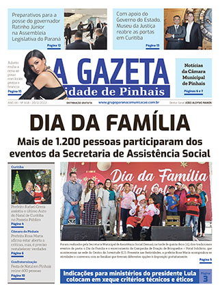 A Gazeta Cidade de Pinhais</br>Edição 668 3 A Gazeta Cidade de Pinhais - Edição 668