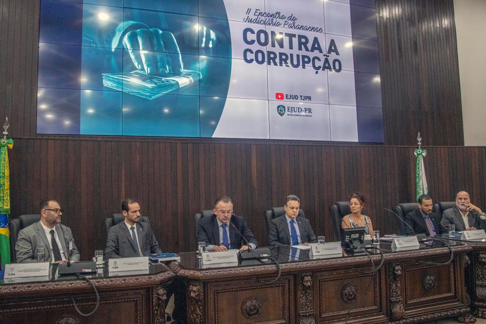 Tribunal de Justiça do Paraná realiza II Encontro do Judiciário Paranaense Contra a Corrupção 6 tjpr 1 Tribunal de Justiça do Paraná realiza II Encontro do Judiciário Paranaense Contra a Corrupção