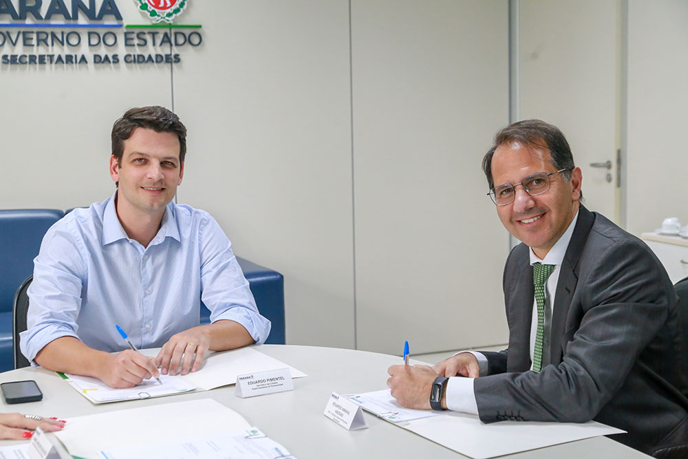 Paraná terá nova ferramenta para avaliar impactos dos investimentos nos municípios 8 Eduardo Pimentel e Eduardo Amaral Haddad