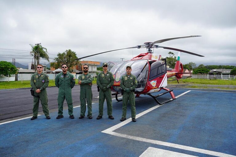 Dois helicópteros do Governo do Estado