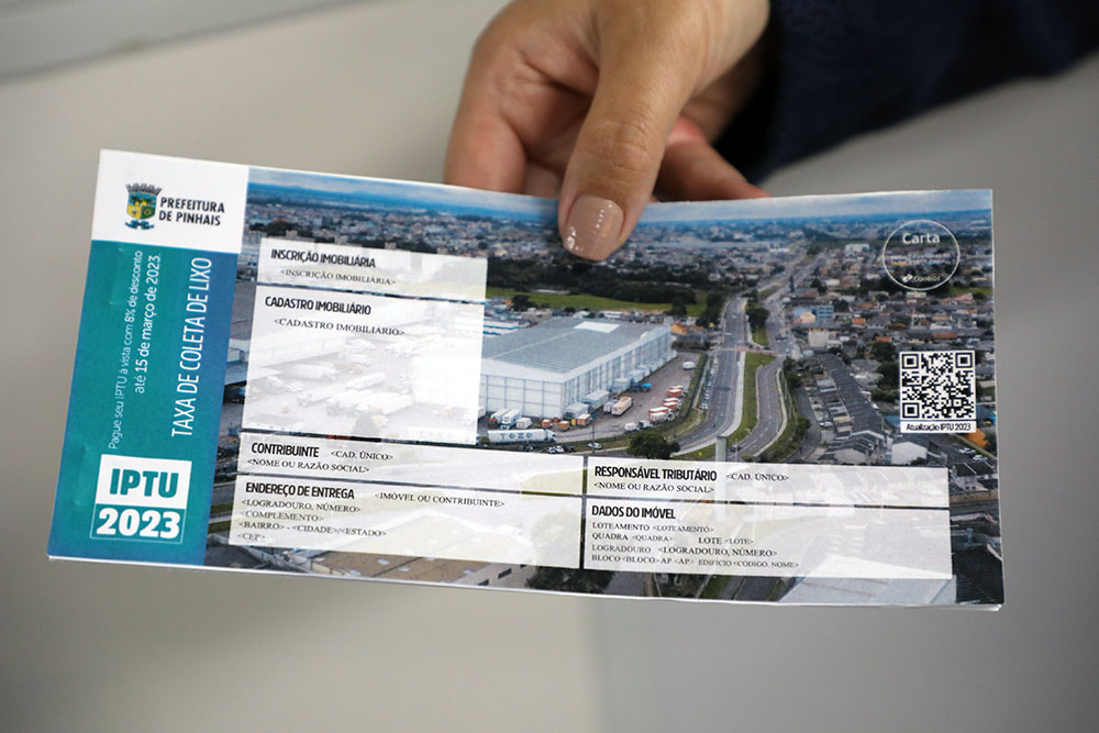Contribuintes de Pinhais já podem emitir guias do IPTU e garantir 8% de desconto pagando cota única 7 pinhais carne iptu 2023 Contribuintes de Pinhais já podem emitir guias do IPTU e garantir 8% de desconto pagando cota única