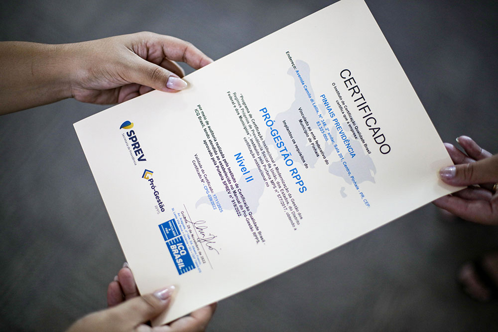 Pinhais Previdência renova a certificação que reconhece as boas práticas de gestão 2 Pinhais Previdência