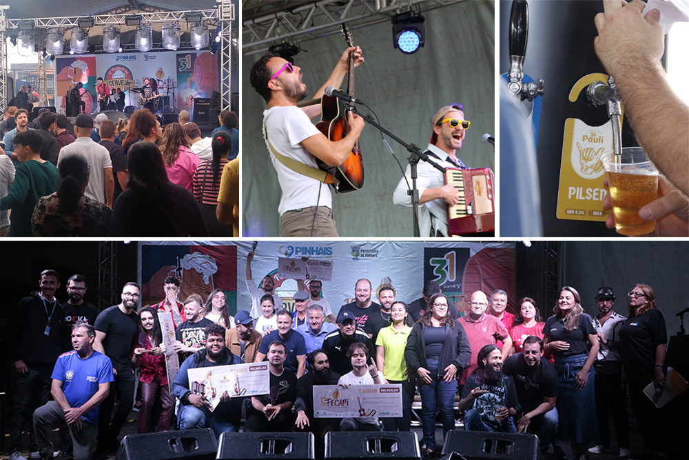 Promovidos pela Prefeitura de Pinhais, 5º Festival da Cerveja e 12º Fecapi reuniram milhares de pessoas na cidade, no dia 11 5 5º Festival da Cerveja e 12º Fecapi