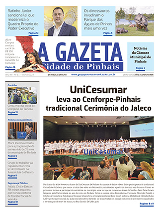 A Gazeta Cidade de Pinhais</br>Edição 677 4 A Gazeta Cidade de Pinhais - Edição 677