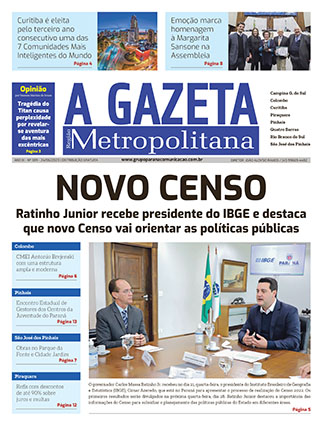 A Gazeta Região Metropolitana</br>Edição 389 3 A Gazeta Região Metropolitana - Edição 389