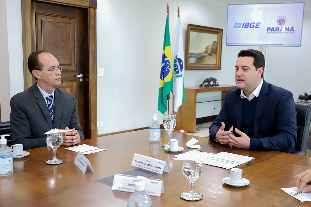 Ratinho Junior recebe presidente do IBGE e destaca que novo Censo vai orientar as políticas públicas 3 Ratinho Junior