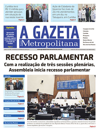 A Gazeta Região Metropolitana</br>Edição 391 7 A Gazeta Região Metropolitana - Edição 391