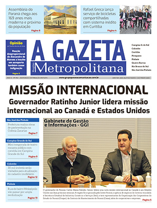 A Gazeta Região Metropolitana</br>Edição 392 5 A Gazeta Região Metropolitana - Edição 392