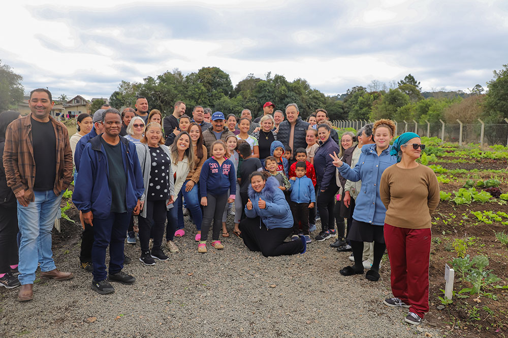 Prefeitura de Campina Grande do Sul inaugurou horta comunitária no Jardim Água Doce 4 horta comunitária
