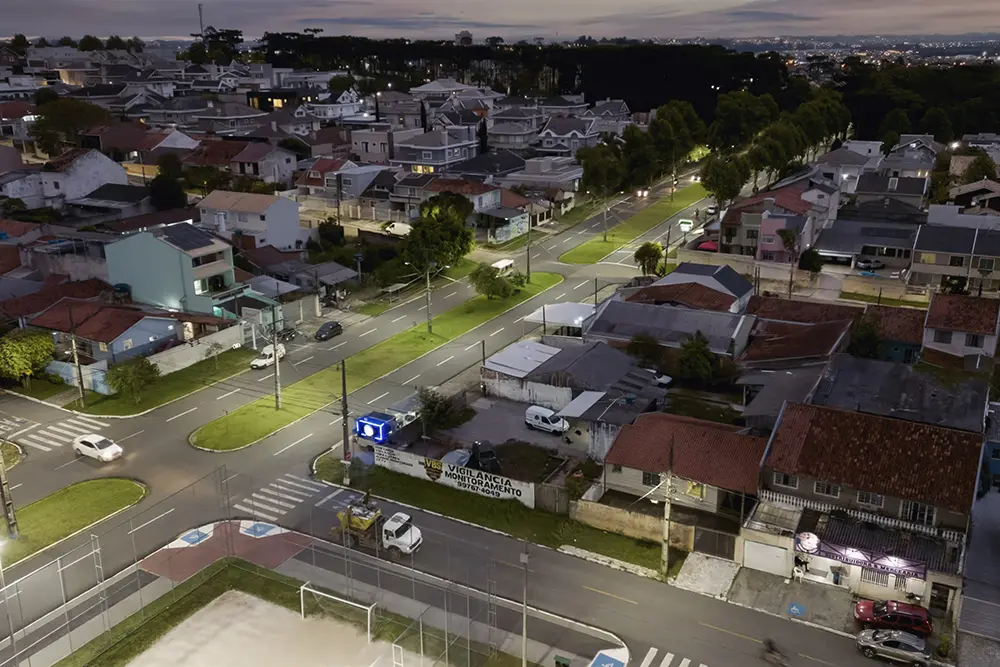 Pineville é o segundo bairro do município de Pinhais 100% LED 8 Pinhais 100% LED