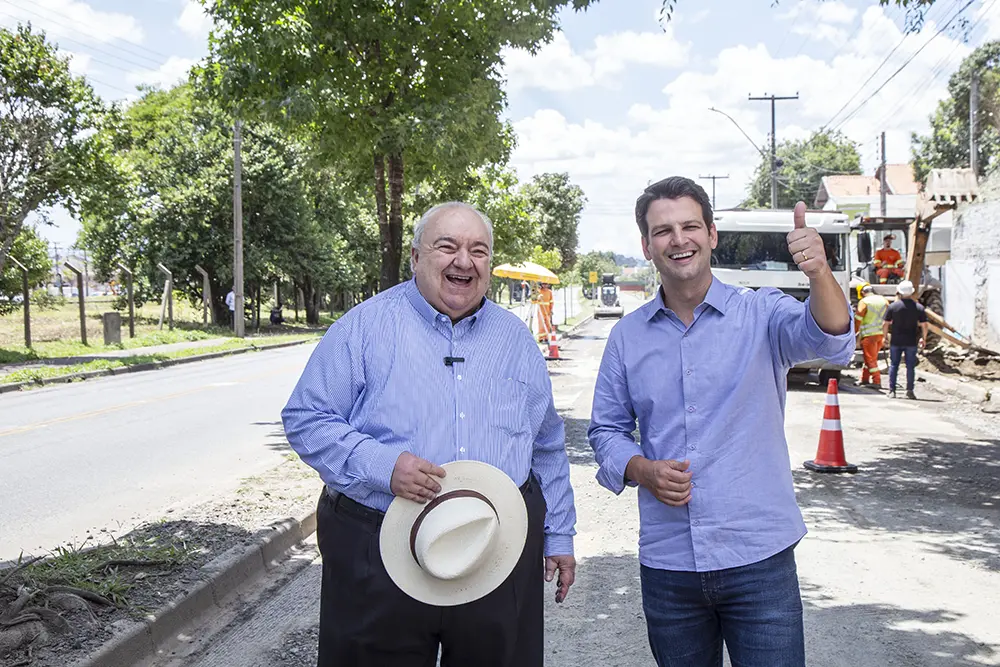 Greca e Eduardo Pimentel acompanham início das novas obras do Ligeirão Leste-Oeste de Curitiba 5 BRT Leste-Oeste