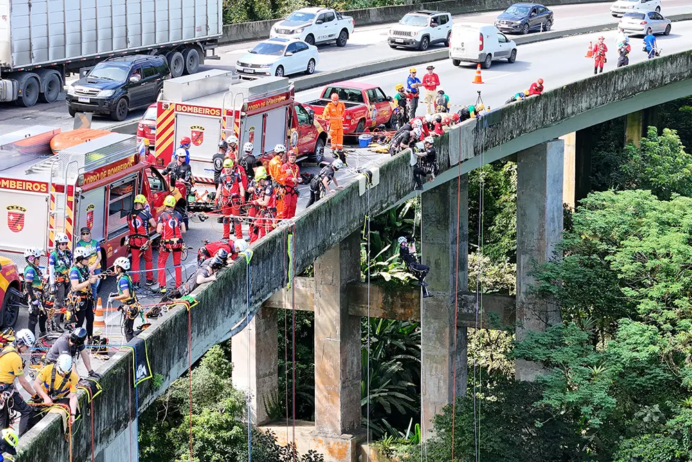 Bombeiros do Estado do Paraná têm melhor colocação entre sul-americanos no Grimpday 3 Grimpday