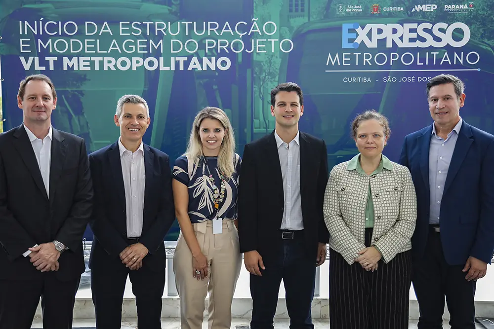 Começam os estudos para implantação do Veículo Leve sobre Trilhos entre Curitiba e São José dos Pinhais 1 Veículo Leve sobre Trilhos