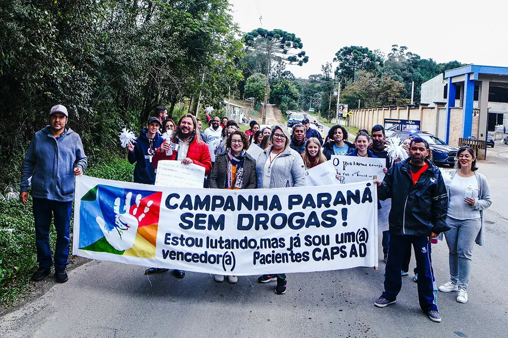 Secretarias de Saúde e Assistência Social promovem Caminhada da Redução de Danos – Colombo Sem Drogas 4 Colombo Sem Drogas