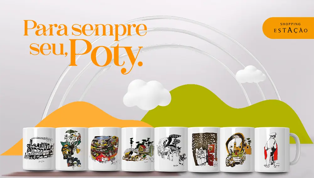 Shopping Estação lança campanha inédita em homenagem a Poty Lazzarotto e a ferrovia paranaense 6 Poty Lazzarotto