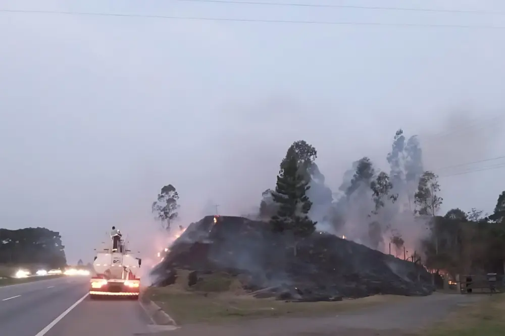 Semana de calor acima da média aumenta o alerta para queimadas nas margens das rodovias 4 calor acima da média