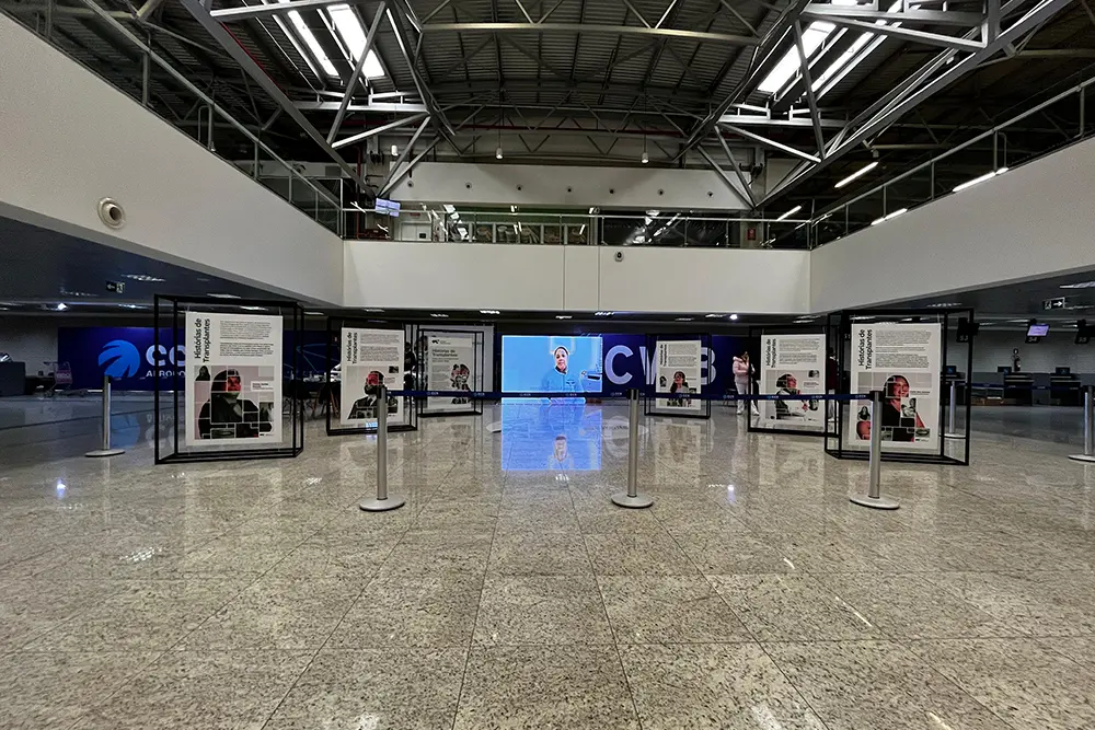 Aeroporto Afonso Pena e Hospital Angelina Caron promovem exposição sobre doação de órgãos 1 exposição sobre doação de órgãos