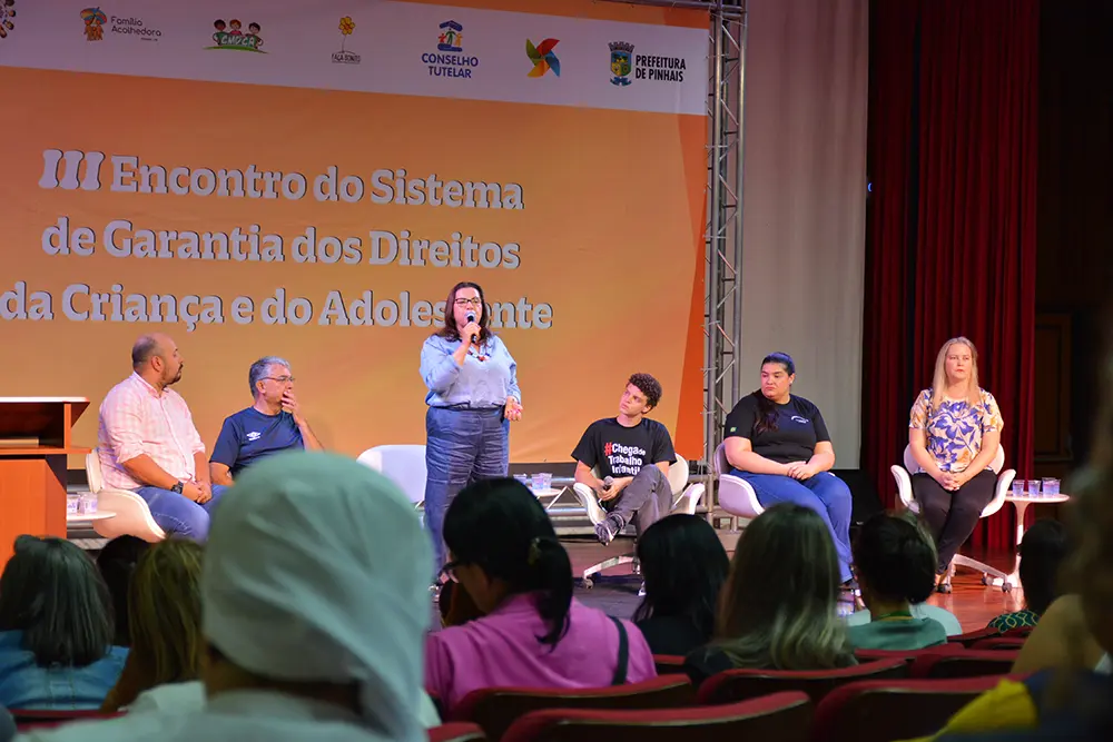 Pinhais promoveu o 3º Encontro do Sistema de Garantia dos Direitos da Criança e do Adolescente 3 3 encontro sistema de garantia de direitos foto yuri martinez pmp 16