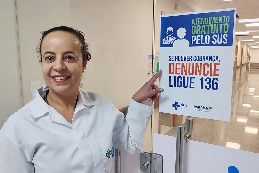 Secretaria de Estado da Saúde-PR reforça gratuidade dos serviços ofertados pelo SUS 5 gratuidade dos serviços