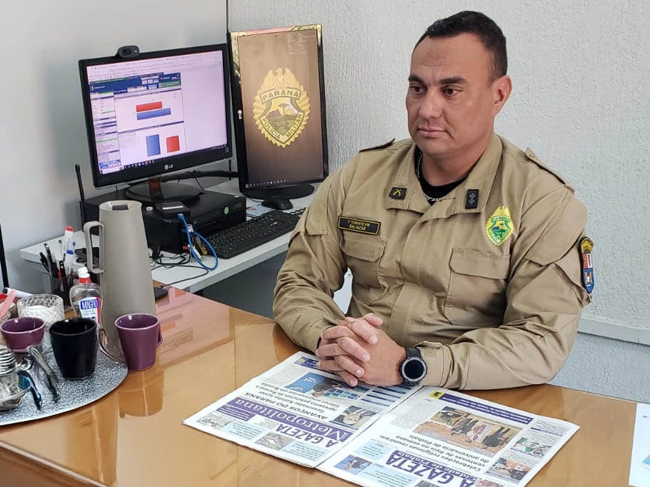 “O Boletim de Ocorrência (B.O.) é fundamental para a coleta de dados e o reajuste de estratégias”, afirma o comandante da Polícia Militar em Pinhais, Tenente Baltazar 2 Tenente Baltazar