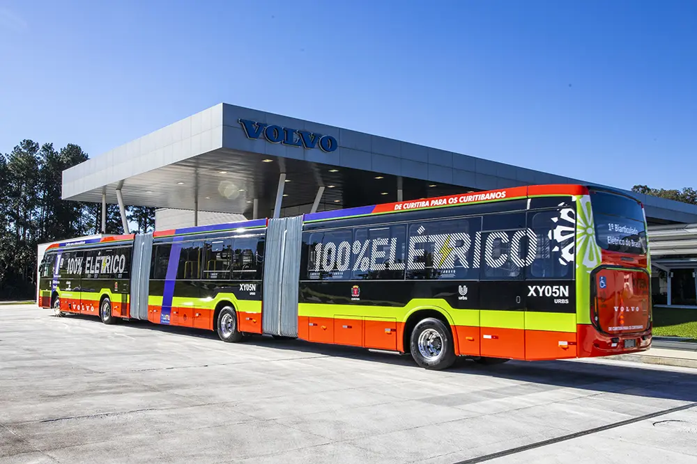 Curitiba testa o primeiro biarticulado elétrico do mundo no transporte coletivo 2 biarticulado elétrico
