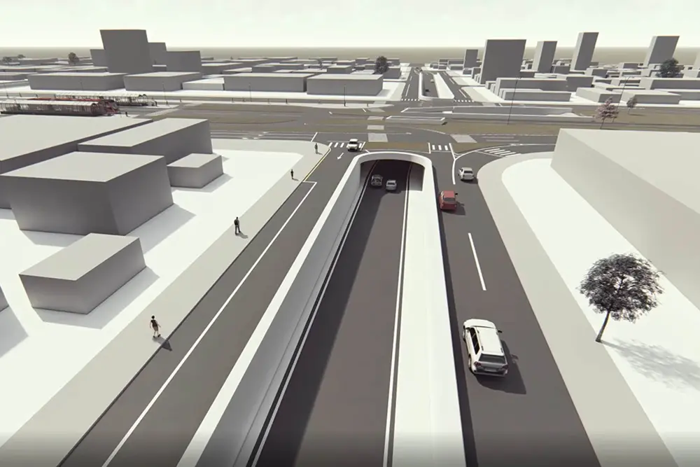 Curitiba lança edital para duas trincheiras na Linha Verde, eliminando gargalos no trânsito 2 Estação Vila São Pedro