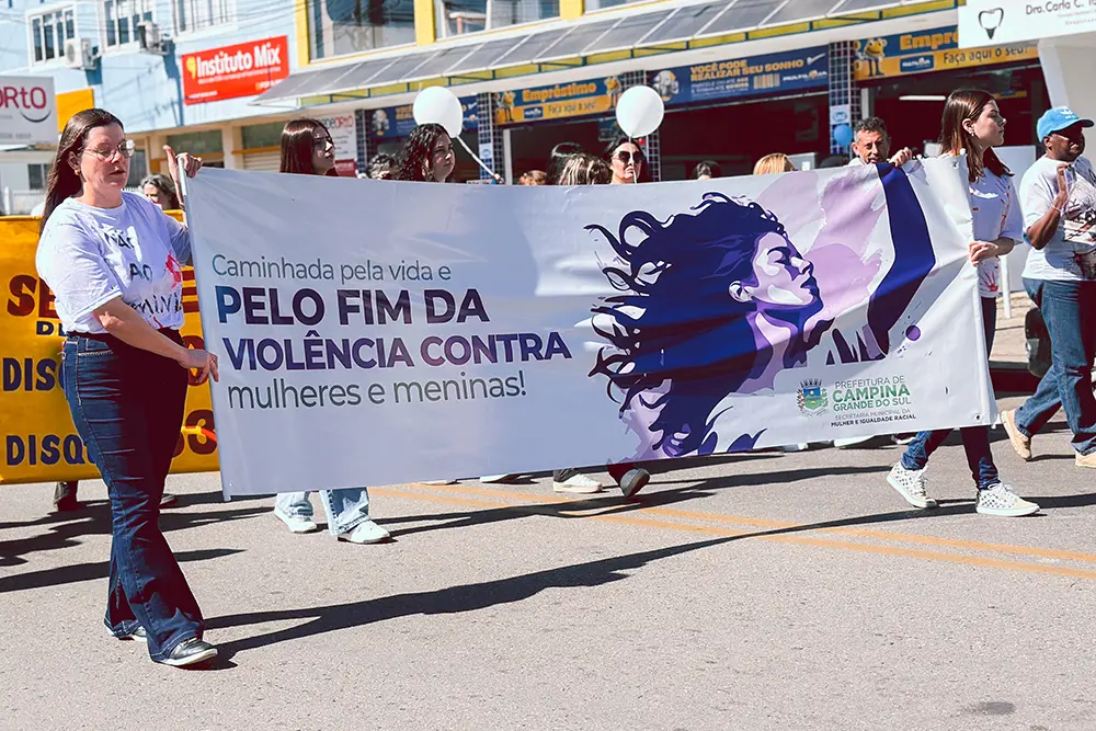 Campina Grande do Sul reforça combate ao feminicídio em caminhada de conscientização 4 campina grande