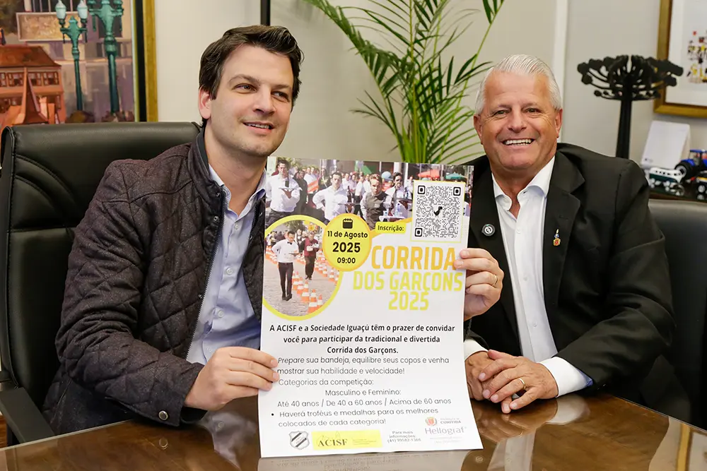 Prefeito Eduardo Pimentel recebe convite para a Corrida dos Garçons 3 Prefeito Eduardo Pimentel