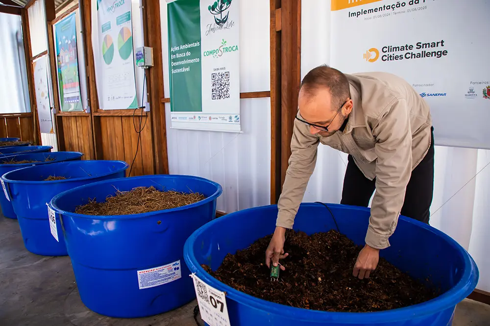 Fazenda Urbana do Cajuru inova com rastreamento de compostagem por tecnologia de ponta 6 compostroca