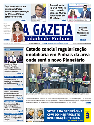 A Gazeta Cidade de Pinhais</br>Edição 775 1 A Gazeta Cidade de Pinhais - Edição 775