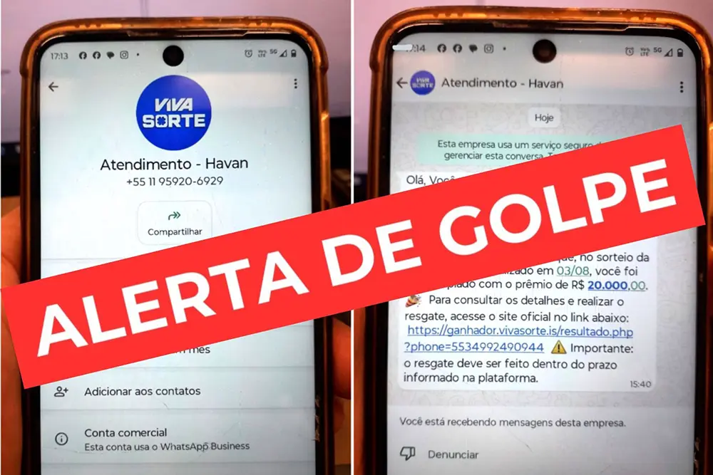 Luciano Hang alerta clientes sobre golpe no WhatsApp usando o nome da Havan 7 golpe