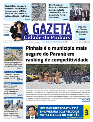 A Gazeta Cidade de Pinhais</br>Edição 776 3 A Gazeta Cidade de Pinhais - Edição 776