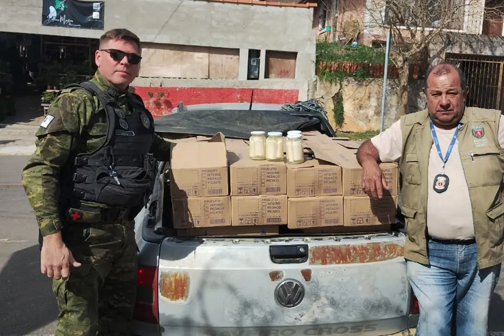 IAT e Polícia Ambiental apreendem 288 kg de palmito ilegal em Campina Grande do Sul 3 palmito ilegal