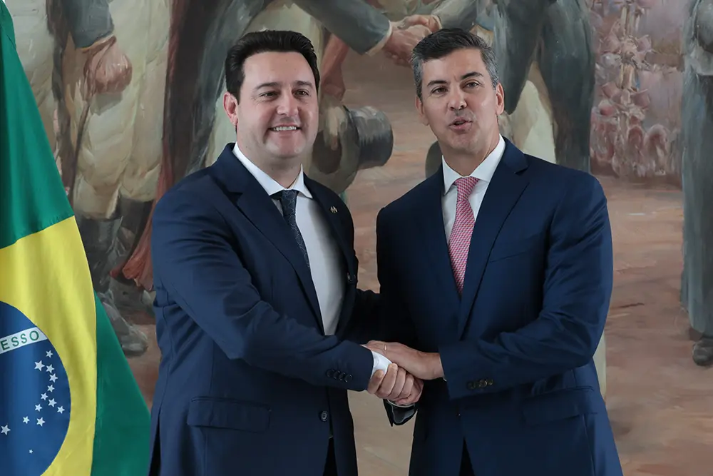 Ratinho Junior e Santiago Peña debatem parcerias e negócios entre Paraná e Paraguai 3 ratinho junior e pena