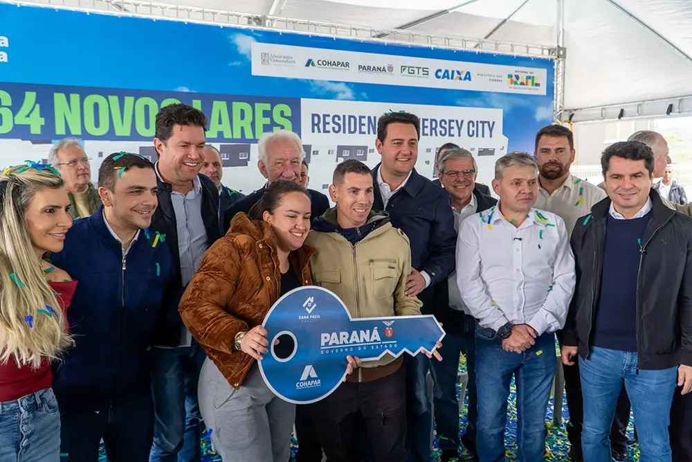 Casa Própria: Ratinho Junior inaugura condomínio com 864 apartamentos em Almirante Tamandaré 1 Governador inaugura residencial com 864 apartamentos em Almirante Tamandaré