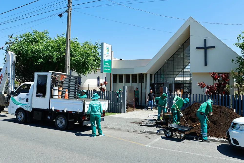 Capela Mortuária de Pinhais passa por revitalização para oferecer ambiente mais acolhedor em momentos de luto 6 Capela Mortuária Estância Pinhais