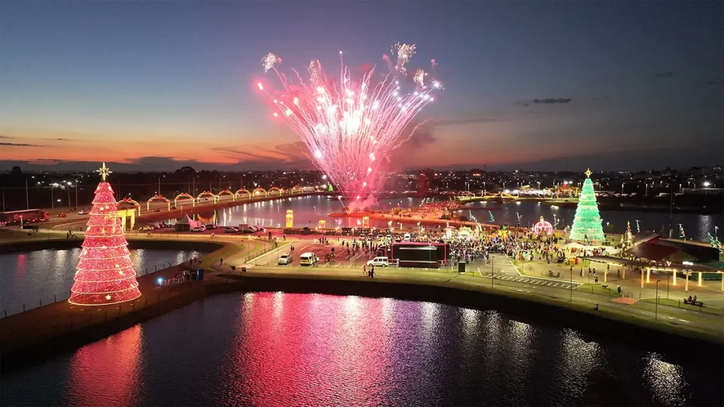 Natal em Pinhais: Parque das Águas inaugura festa 'Trilha dos Sonhos' 2 A Trilha dos Sonhos de Natal