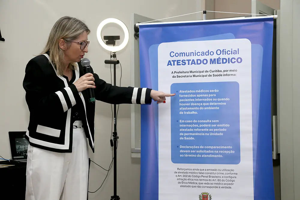 Emissão de atestados cai 43% nas UPAs de Curitiba após campanha 6 Emissão de atestados médicos