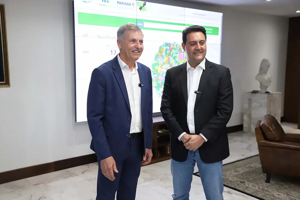 13º Salário Paraná: Ratinho Júnior anuncia pagamento integral em 5 de dezembro 2 ratinho junior e luizao goulart