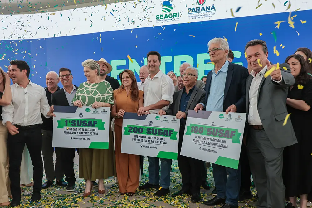 Paraná atinge 200 cidades com selo Susaf; Campo Mourão adere 5 ratinho junior