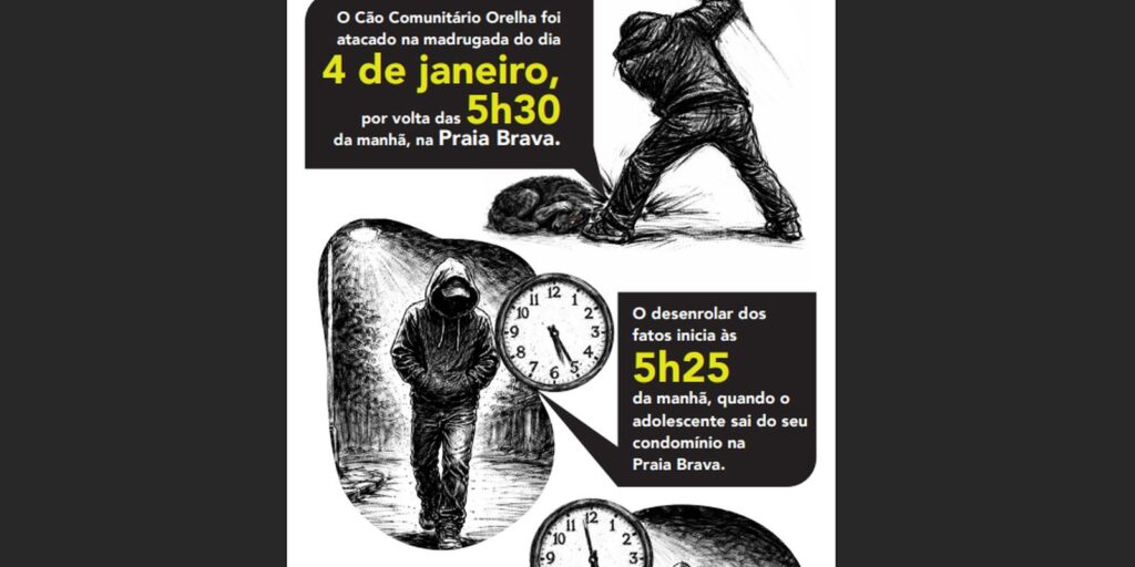 Polícia desvenda morte do cão Orelha com tecnologia 3 infografico caso cachorro orelha Polícia desvenda morte do cão Orelha com tecnologia